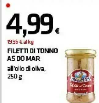 Superconti Asdomar - filetti di tonno all'olio di oliva 250 g(ml) offerta