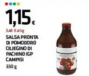 Superconti Salsa pronta di pomodoro ciliegino di pachino 330 g(ml) offerta