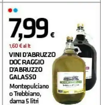 Superconti Vini d'abruzzo doc raggio dabruzzo galasso offerta