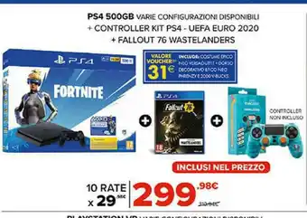 Gamestop Ps4 500gb varie configurazioni disponibili + controller kit ps4 offerta