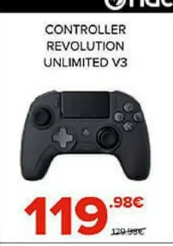 Nacon revolution unlimited gamepad pc,playstation 4 analogico/digitale bluetooth/usb nero