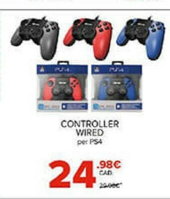 Gamestop Controller wired per ps4 offerta