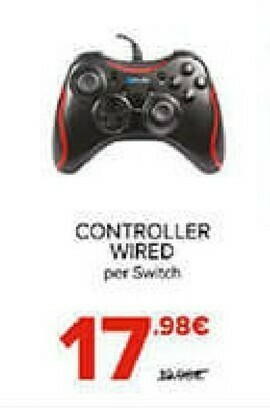 Gamestop Indeca switch wired controller pixels offerta