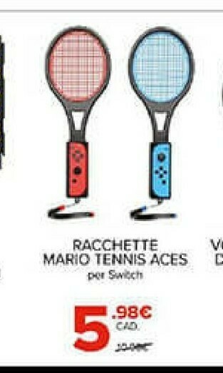 Racchette mario tennis aces per switch