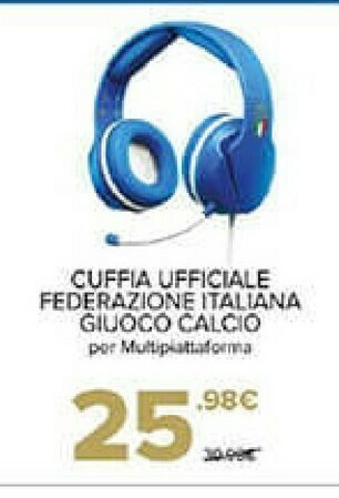 Gamestop Cuffia ufficiale federazione italiana giuoco calcio offerta
