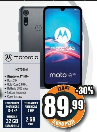 Unieuro Moto e 6i offerta