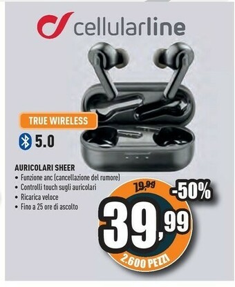 Unieuro Auricolari sheer offerta