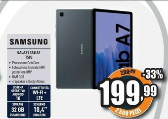 Unieuro Galaxy tab a7 t505 offerta