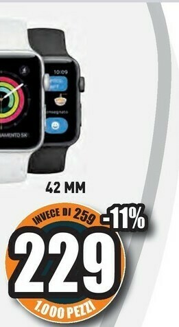 Unieuro Watch series 3 42 mm oled grigio gps (satellitare) offerta