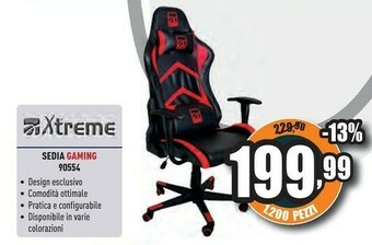Unieuro Xtreme sedia gaming 90554 offerta