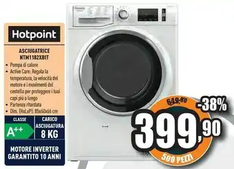 Unieuro Nt m11 82xb it asciugatrice libera installazione caricamento frontale 8 kg a++ bianco offerta