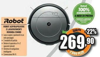 Unieuro Robot aspirapolvere e lavapavimenti roomba combo offerta