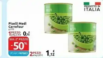 Carrefour Express Carrefour - piselli medi 1230 g(ml) offerta