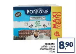 Pam BORBONE caffè in cialde miscela decisa 80 pz offerta