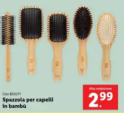 Lidl Cien BEAUTY Spazzola per capelli in bambù offerta