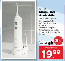 Lidl nevadent Idropulsore ricaricabile offerta