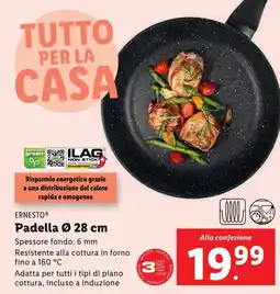 Lidl ERNESTO Padella Ø 28 cm offerta