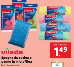 Lidl vileda Spugna da cucina o panno in microfibra offerta