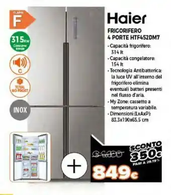 Expert Haier Frigorifero 4 Porte HTF452DM7 offerta