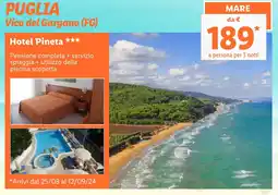 Lidl PUGLIA Vico del Gargano (FG) Hotel Pineta offerta