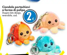 Ciondolo portachiavi a forma di polipo