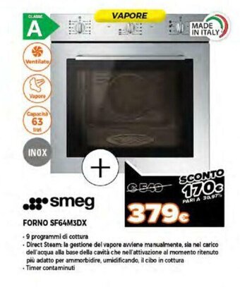 Expert Smeg Forno SF64M3DX offerta