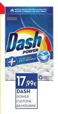 Proshop DASH POWER FUSTONE 86 MISURINI offerta