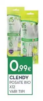 Proshop CLENDY POSATE BIO X12 VARI TIPI offerta