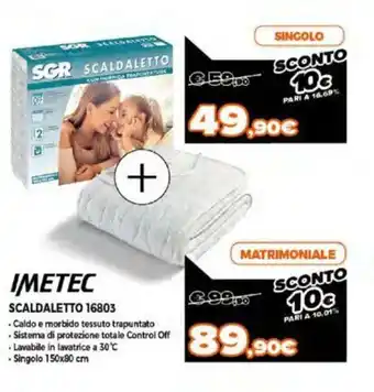 Expert Imetec Scaldaletto 16803 Matrimoniale offerta