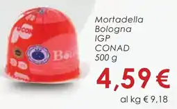 Conad Mortadella Bologna IGP CONAD 500 g offerta