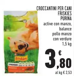 Conad CROCCANTINI PER CANI FRISKIES PURINA offerta
