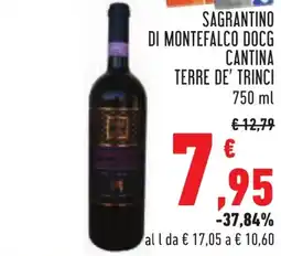 Conad SAGRANTINO DI MONTEFALCO DOCG CANTINA TERRE DE' TRINCI 750 ml offerta