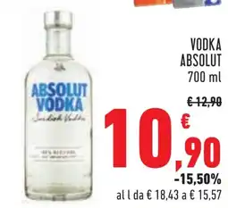 Conad VODKA ABSOLUT 700 ml offerta
