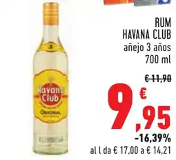 Conad RUM HAVANA CLUB añejo 3 años 700 ml offerta