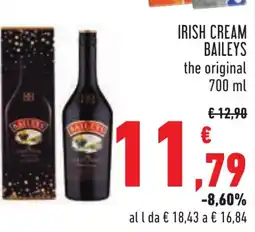 Conad IRISH CREAM BAILEYS the original 700 ml offerta