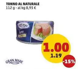 PENNY TONNO AL NATURALE 112 g offerta