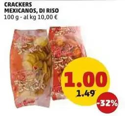 PENNY CRACKERS MEXICANOS, DI RISO 100 g offerta