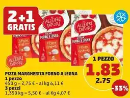 PENNY PIZZA MARGHERITA FORNO A LEGNA offerta