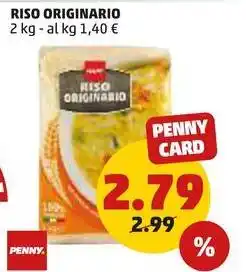 PENNY RISO ORIGINARIO 2 kg offerta