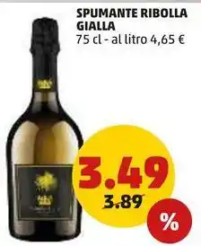 PENNY SPUMANTE RIBOLLA GIALLA 75 cl offerta