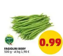 PENNY FAGIOLINI BOBY 500 g offerta