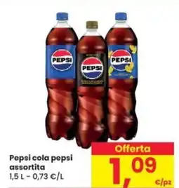 Despar Pepsi cola pepsi assortita 1,5L offerta