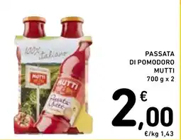 Spazio Conad PASSATA DI POMODORO MUTTI 700 g x 2 offerta