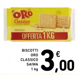 Spazio Conad BISCOTTI ORO CLASSICO SAIWA 1 kg offerta