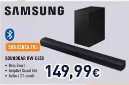 Unieuro SAMSUNG SOUNDBAR HW-C450 offerta