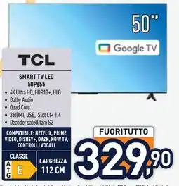 Unieuro TCL SMART TV LED offerta