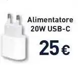 Unieuro Alimentatore 20W USB-C offerta