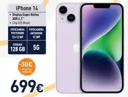 Unieuro iPhone 14 offerta