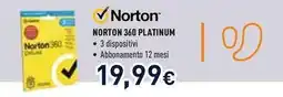 Unieuro NORTON 360 PLATINUM offerta