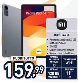 Unieuro REDMI PAD SE offerta